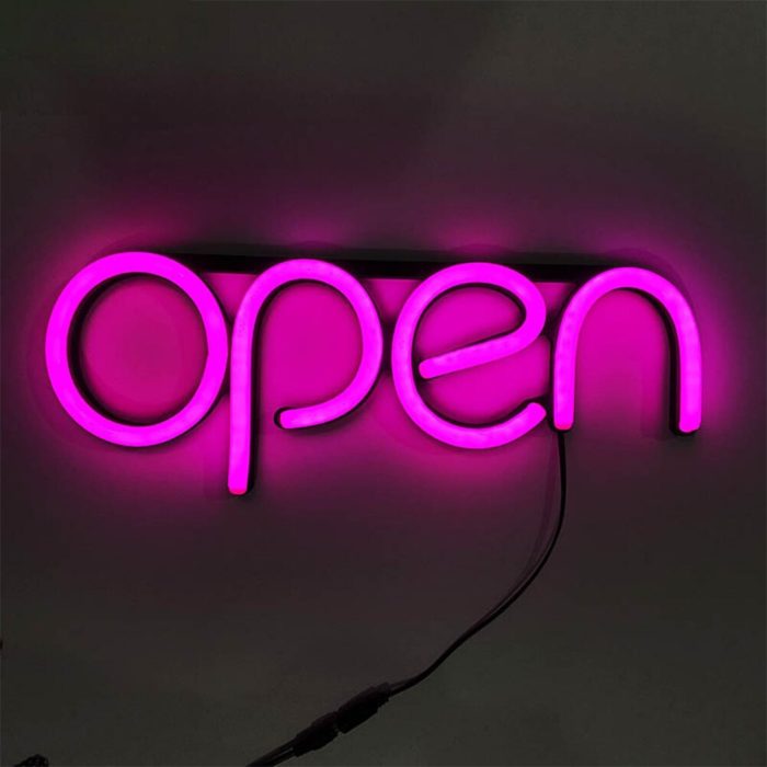 שלט לד OPEN לחנות ובית עסק - בולט ומואר – תמונה 3