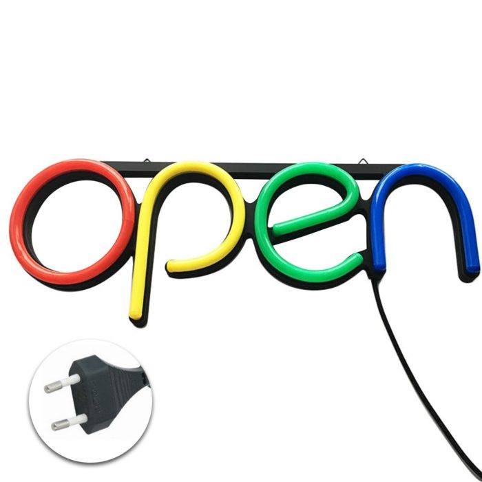 שלט לד OPEN לחנות ובית עסק - בולט ומואר – תמונה 5