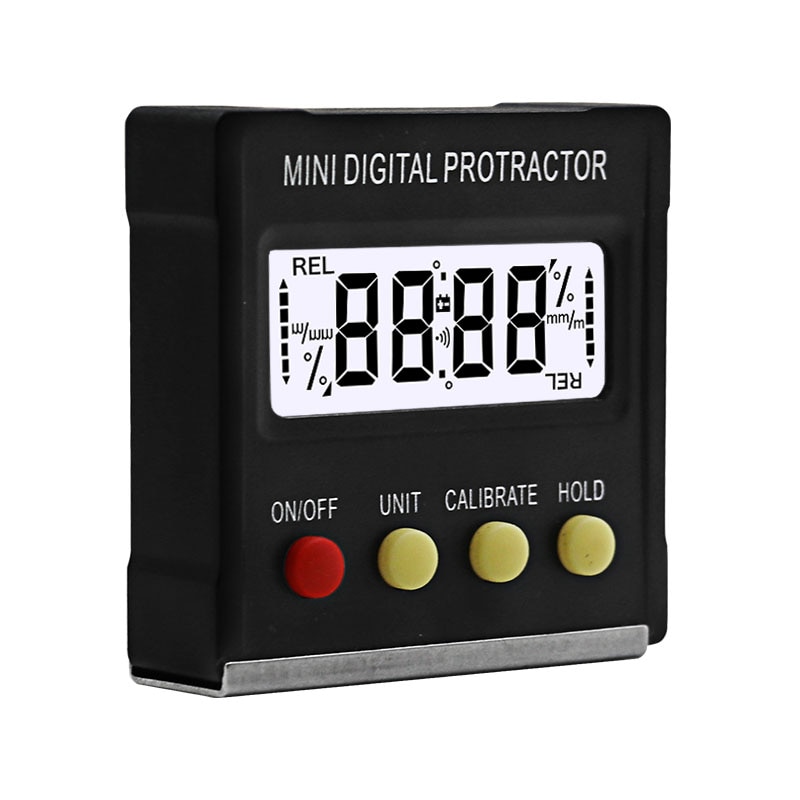 מד זווית אלקטרוני מגנטי 360 מעלות לעבודות מדויקות