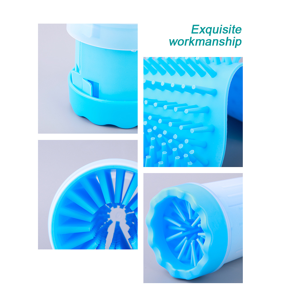 כוס ניקוי רגליים לכלב עם מברשות סיליקון רכות – תמונה 5