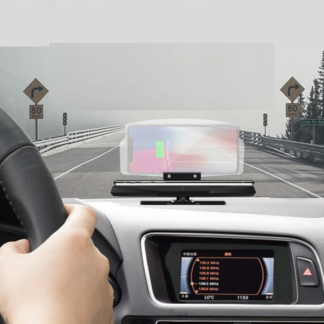מחזיק טלפון לרכב מגנטי עם צג GPS והטענה אלחוטית
