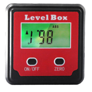 מד זווית דיגיטלי מגנטי למסורים עם צג LCD לדיוק מושלם