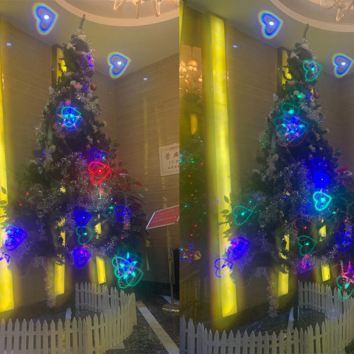 משקפיים בצורת לבבות עם אפקט אור מיוחד לנשים – תמונה 3