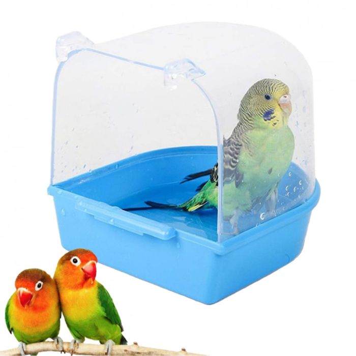 מקלחת לציפורים לכלוב - אמבטיה נתלית לתוכים ומיני ציפורים – תמונה 6