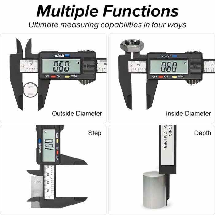 מד דיגיטלי לעובי עם מסך LCD – דיוק עד המילימטר – תמונה 4