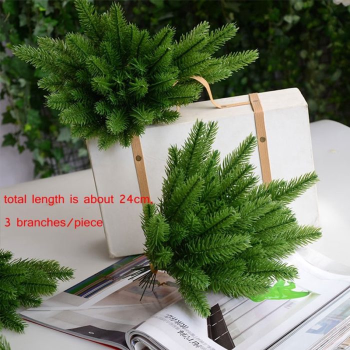ענפי אורן מלאכותיים לקישוט – סט 5 ענפים ריאליסטיים – תמונה 2