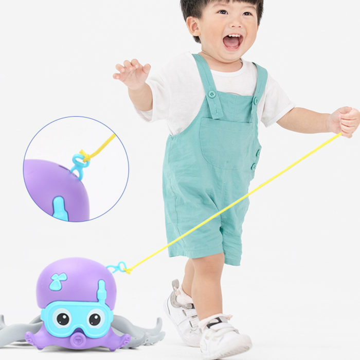 צעצוע תמנון לאמבטיה שהולך ושוחה – כיף לילדים – תמונה 5