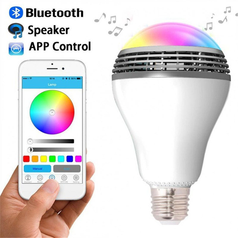נורת LED רמקול בלוטות' מחליפת צבעים לסמארטפון – תמונה 2