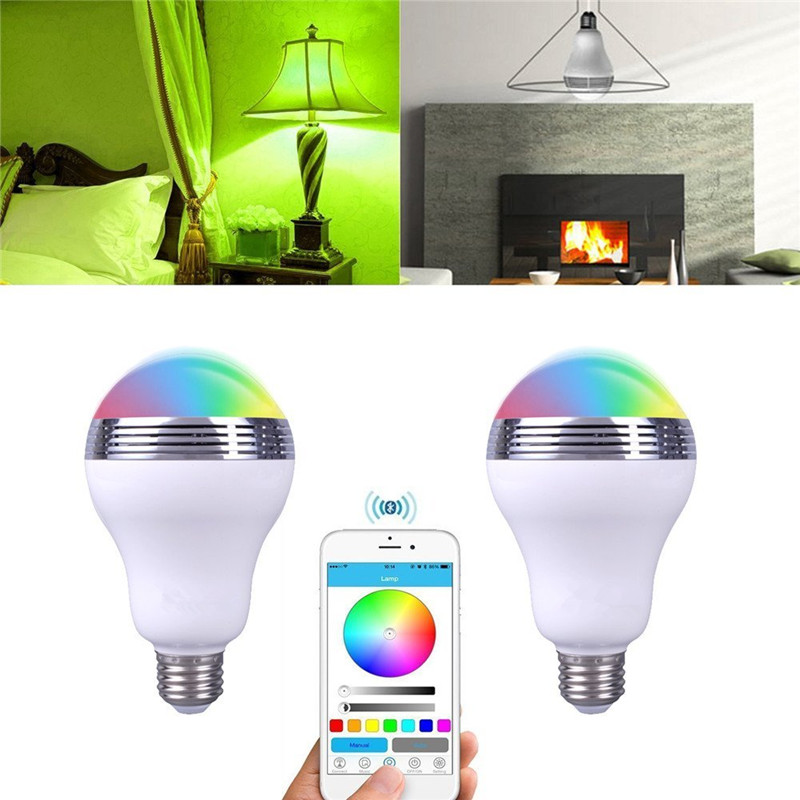 נורת LED רמקול בלוטות' מחליפת צבעים לסמארטפון