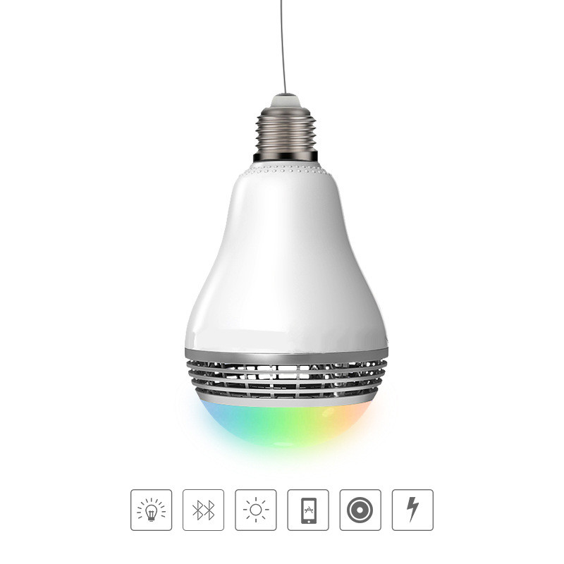 נורת LED רמקול בלוטות' מחליפת צבעים לסמארטפון – תמונה 5