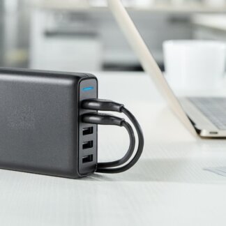 מפצל USB עם הטענה מהירה – 5 יציאות במקביל
