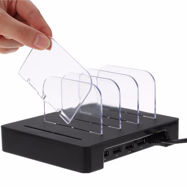 תחנת עגינה USB להטענת 4 מכשירים בו-זמנית – תמונה 2