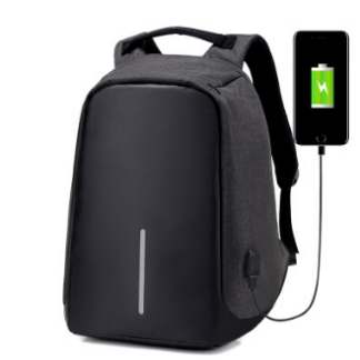 תיק גב נגד כייסים עמיד במים עם חיבור USB לטעינה