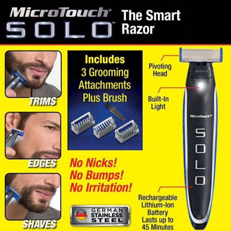 מגלח פנים נטען מקצועי עם 3 ראשים וטעינת USB – תמונה 2