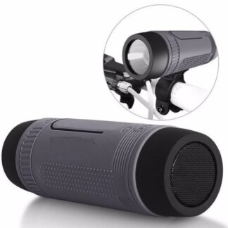גאדג'ט לאופניים 3 ב-1: פנס LED, רמקול בלוטות' ומטען נייד