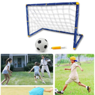 שער כדורגל ביתי מתנפח לילדים עם רשת וכדור