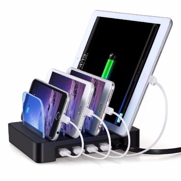 תחנת עגינה USB להטענת 4 מכשירים בו-זמנית