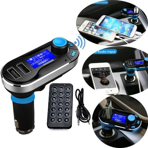 נגן בלוטות' לרכב עם USB, שלט ומענה לשיחות – תמונה 2