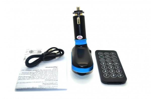 נגן בלוטות' לרכב עם USB, שלט ומענה לשיחות