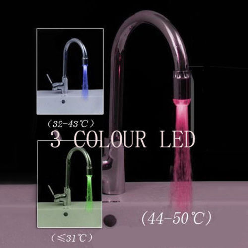 ראש ברז מחליף צבעים לפי טמפרטורת המים - LED – תמונה 3